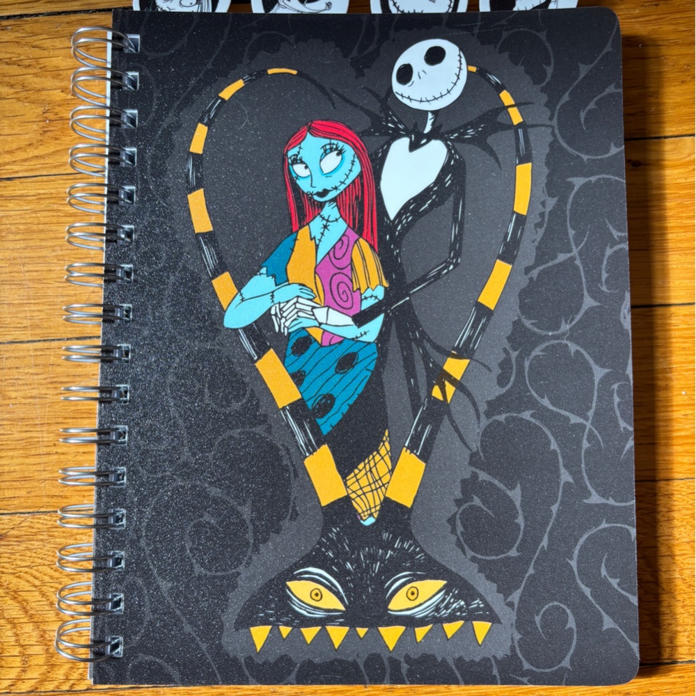 Nightmare Before Christmas Jack & Sally Tabbed Notebook